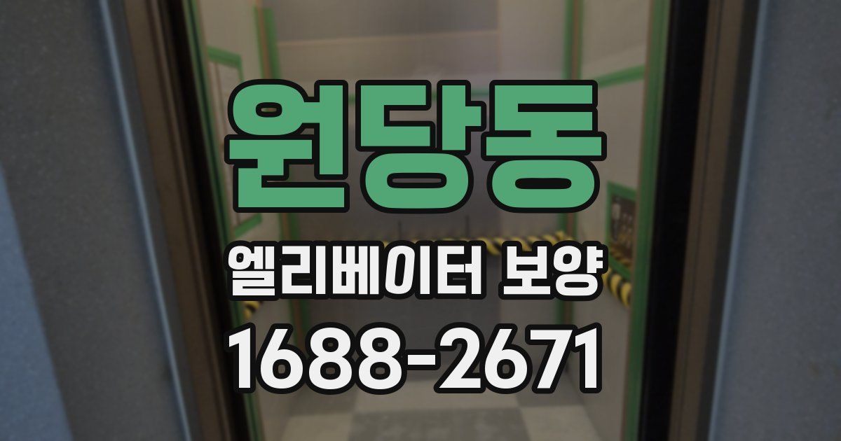 원당동 엘리베이터 보양