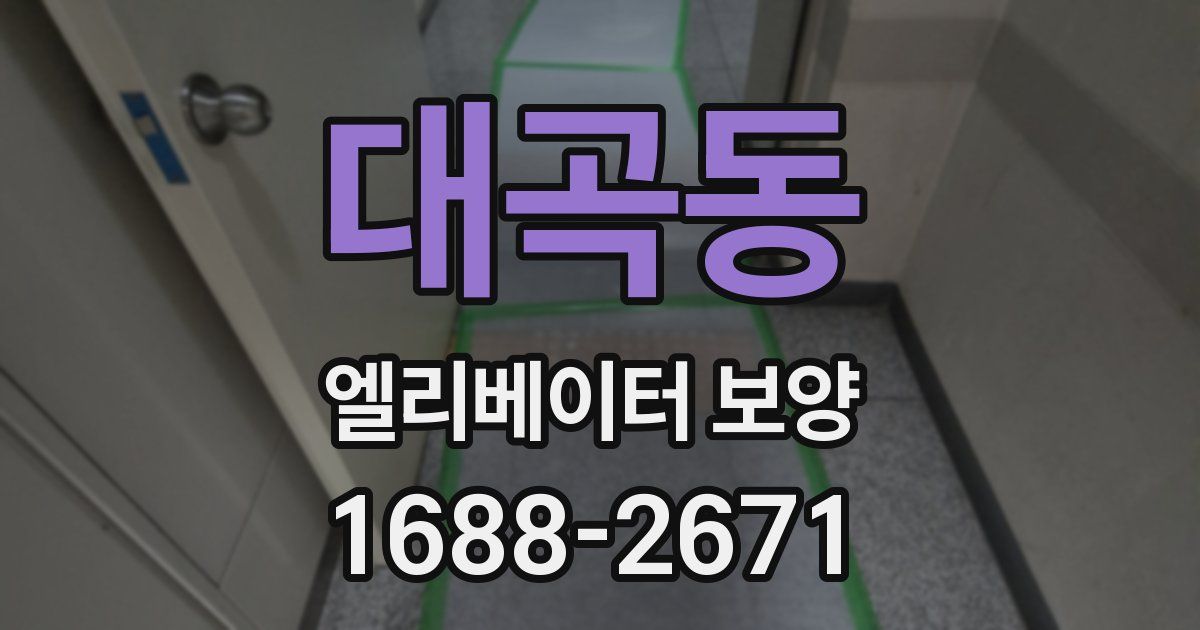 대곡동 엘리베이터 보양