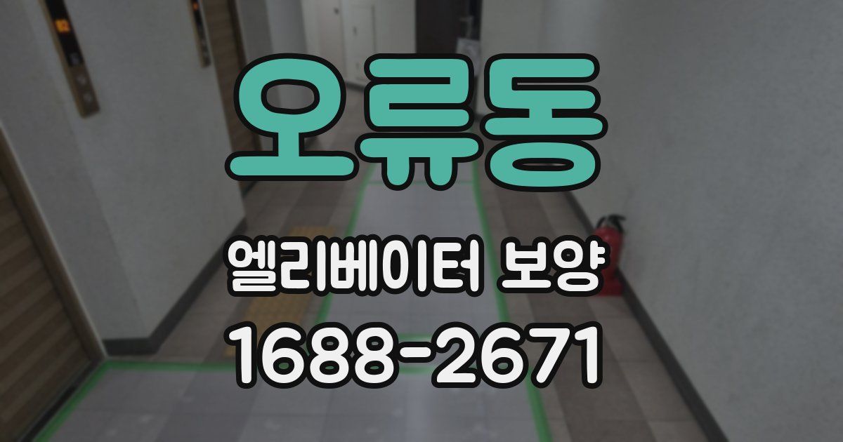 오류동 엘리베이터 보양