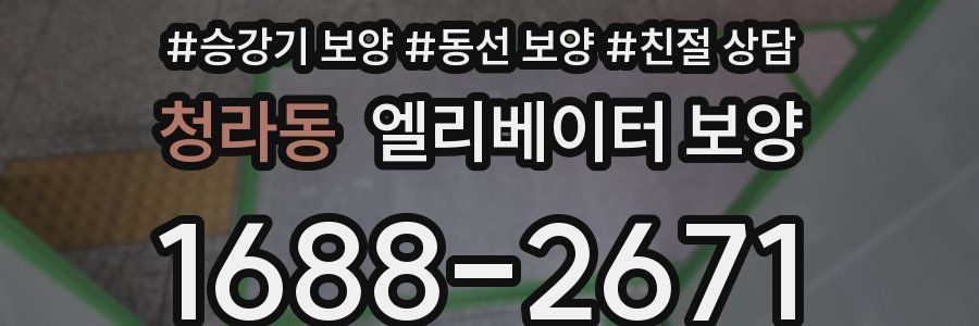 청라동 엘리베이터 보양