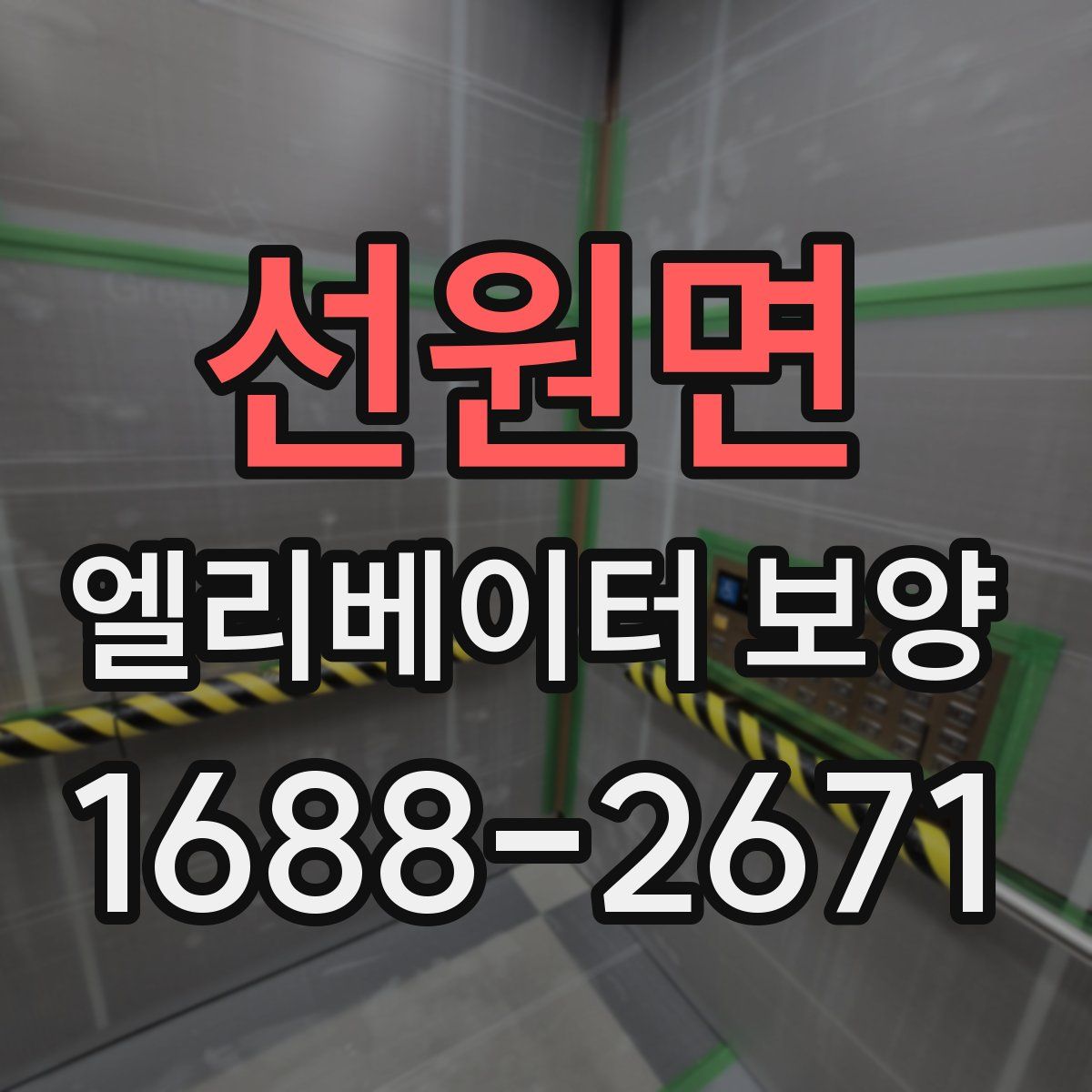 선원면 엘리베이터 보양