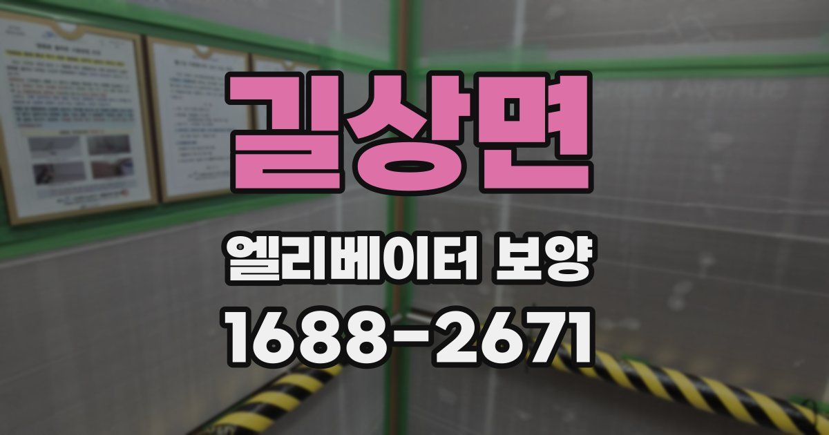 길상면 엘리베이터 보양
