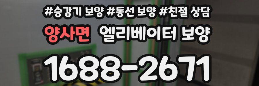양사면 엘리베이터 보양