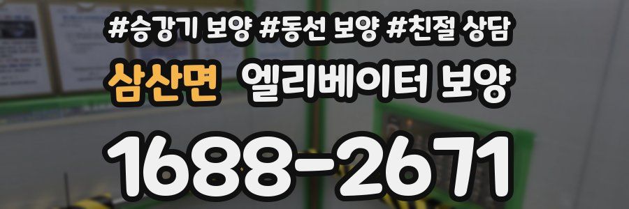 삼산면 엘리베이터 보양