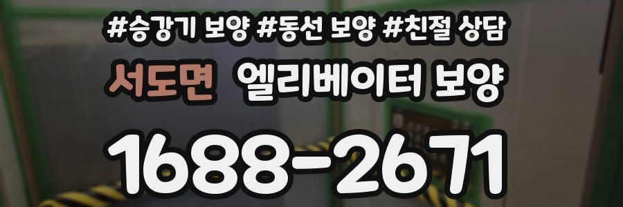 서도면 엘리베이터 보양