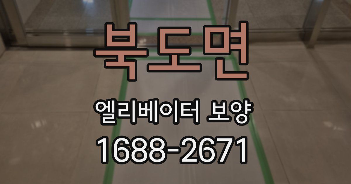 북도면 엘리베이터 보양