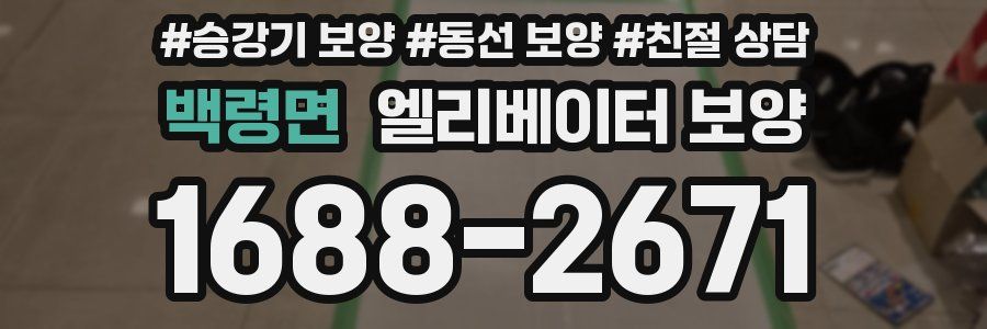 백령면 엘리베이터 보양