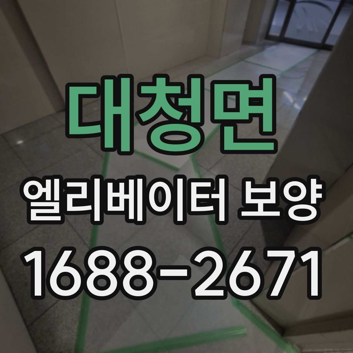 대청면 엘리베이터 보양
