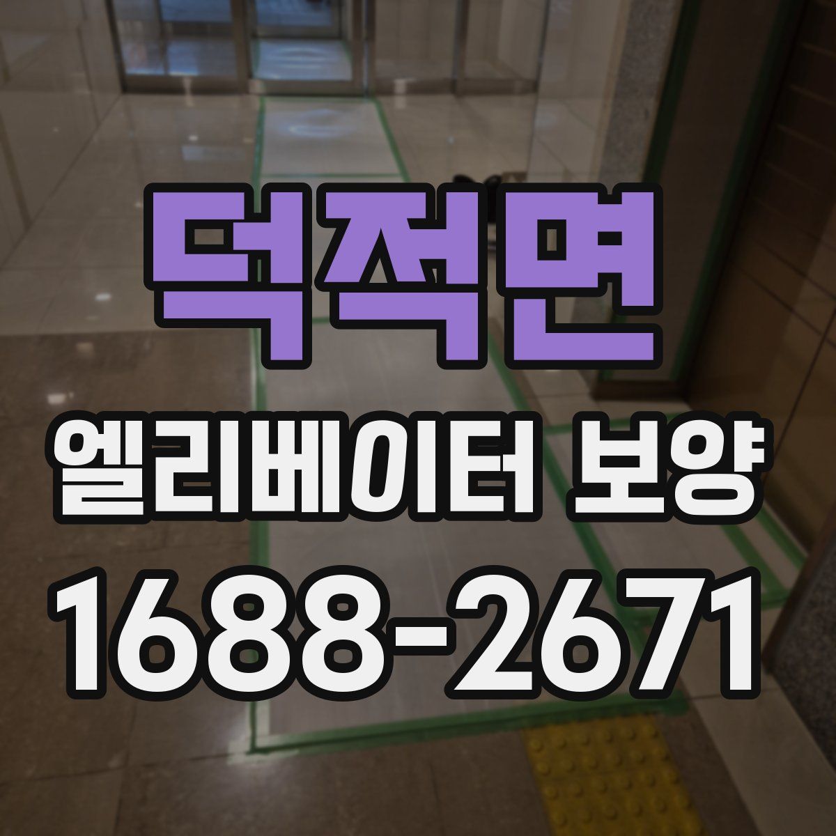 덕적면 엘리베이터 보양