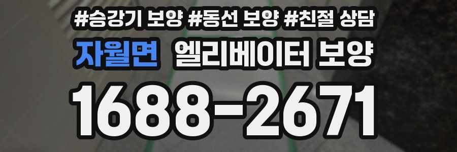 자월면 엘리베이터 보양