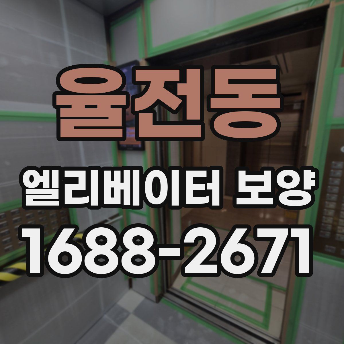 율전동 엘리베이터 보양