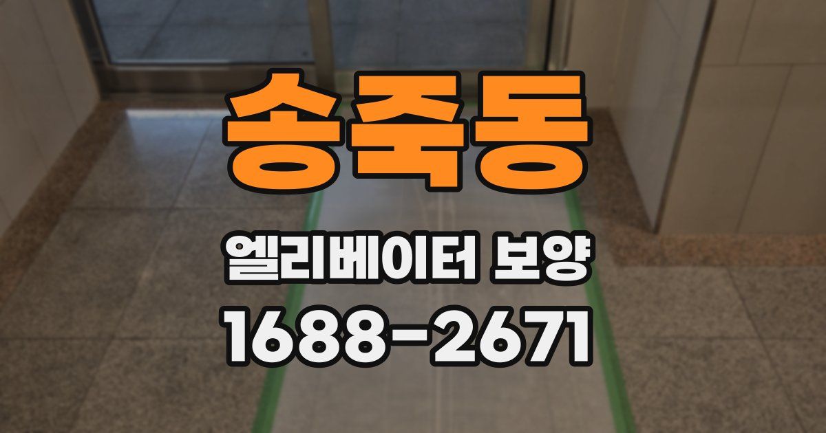 송죽동 엘리베이터 보양