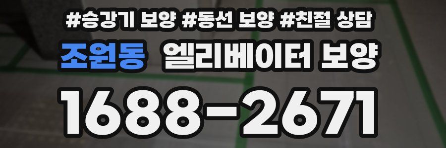 조원동 엘리베이터 보양