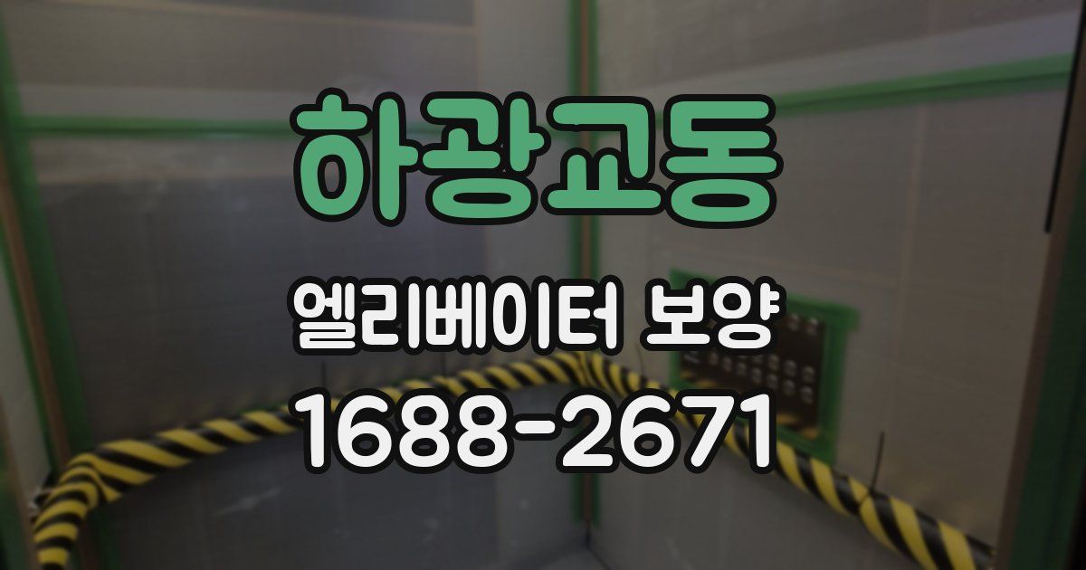 하광교동 엘리베이터 보양