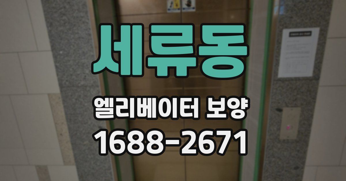 세류동 엘리베이터 보양
