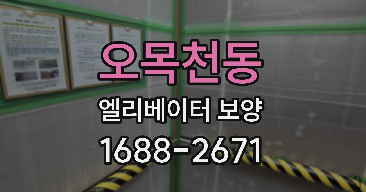 오목천동 엘리베이터 보양