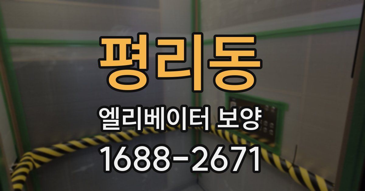 평리동 엘리베이터 보양