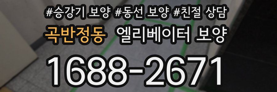 곡반정동 엘리베이터 보양