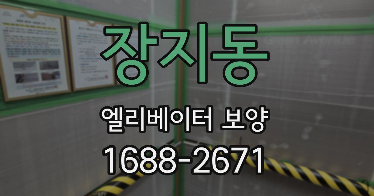 장지동 엘리베이터 보양