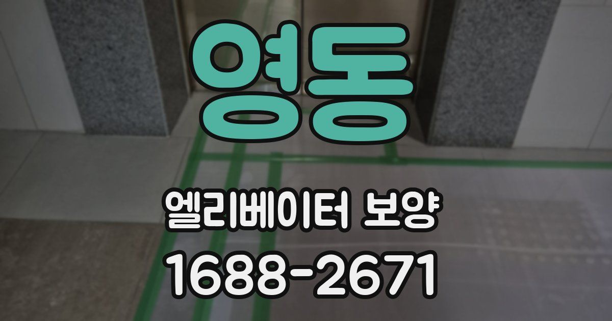 영동 엘리베이터 보양