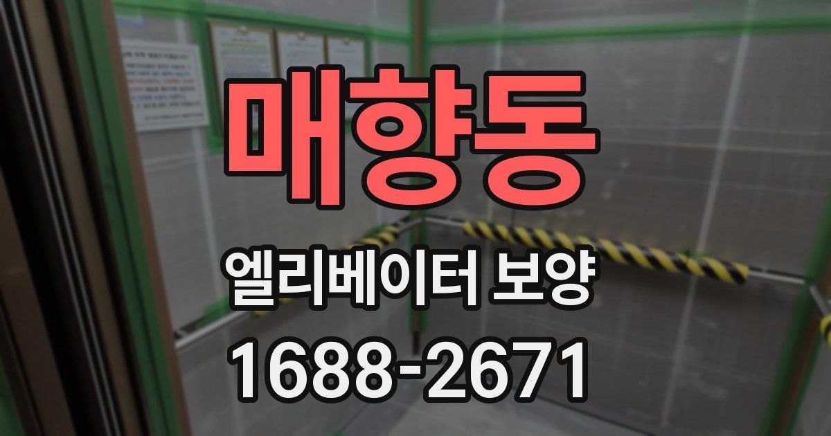 매향동 엘리베이터 보양