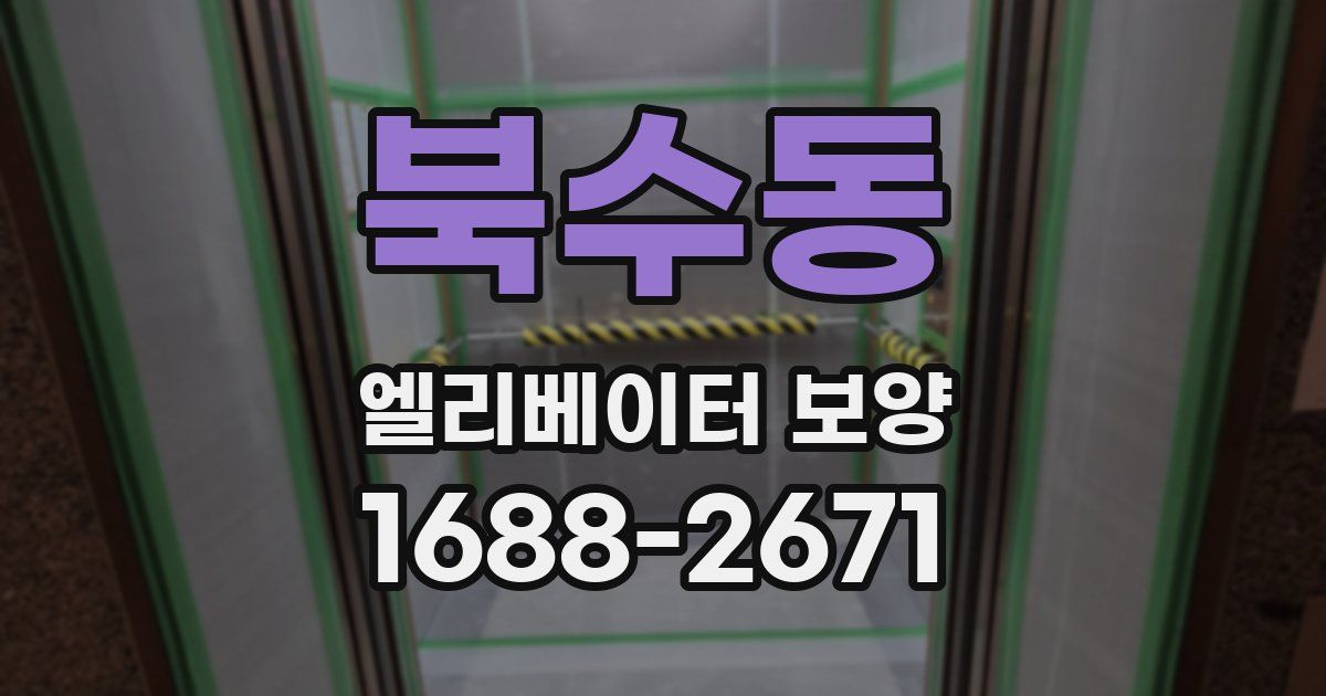 북수동 엘리베이터 보양