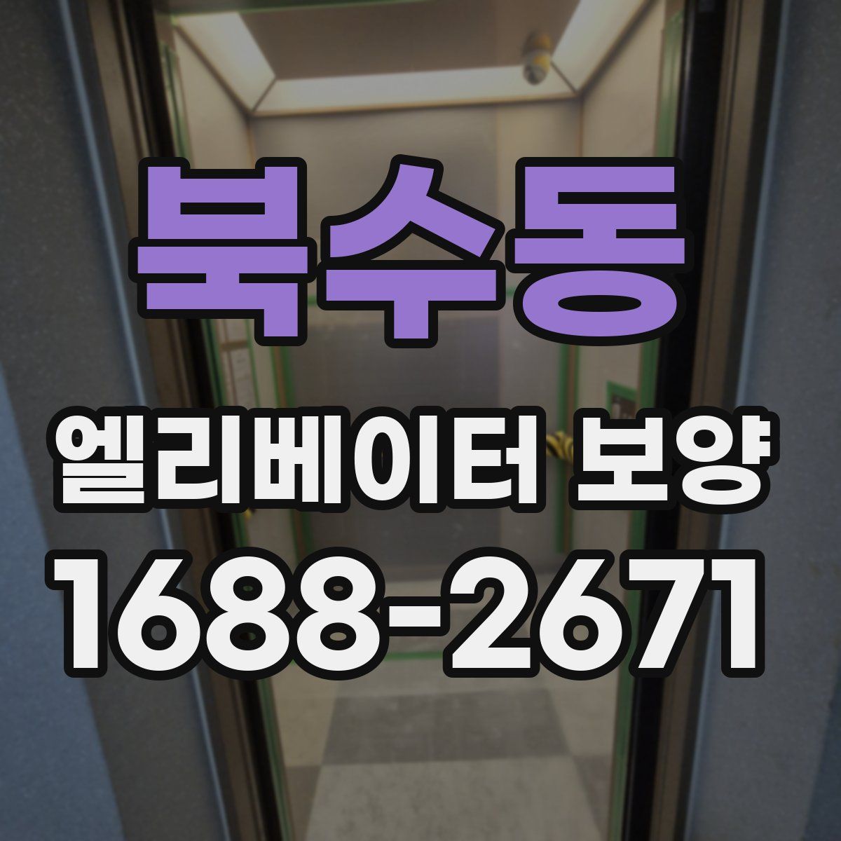 북수동 엘리베이터 보양
