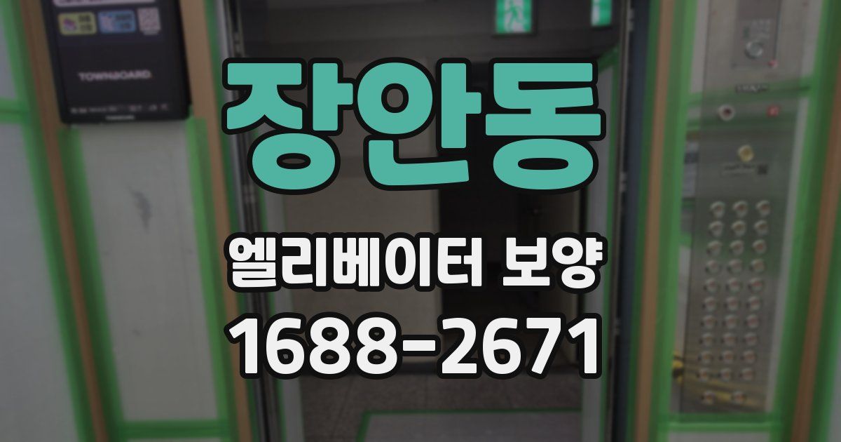 장안동 엘리베이터 보양