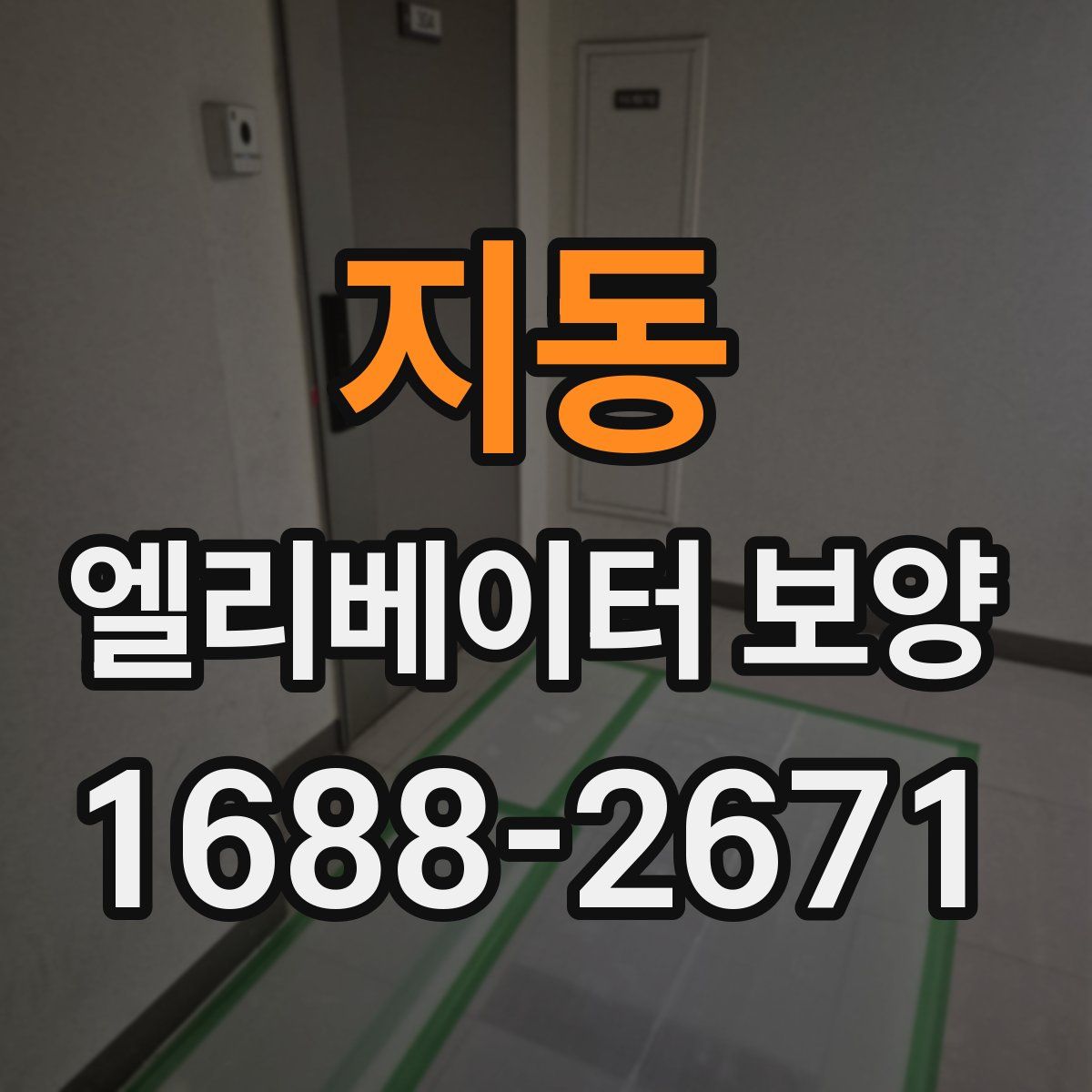 지동 엘리베이터 보양