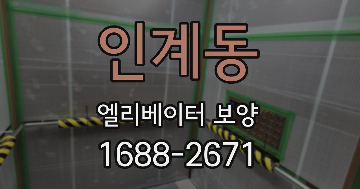 인계동 엘리베이터 보양