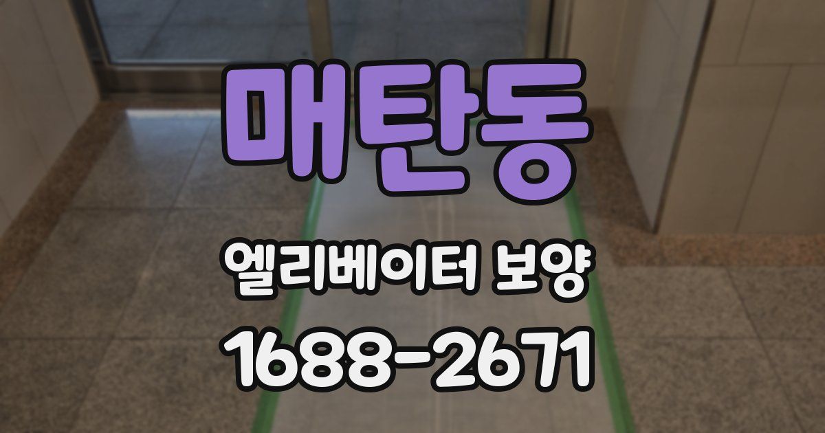 매탄동 엘리베이터 보양
