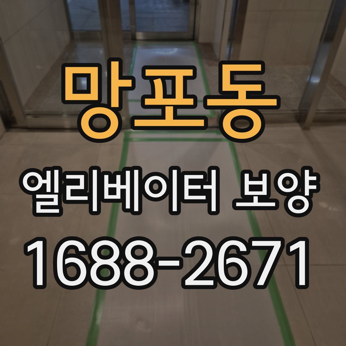 망포동 엘리베이터 보양