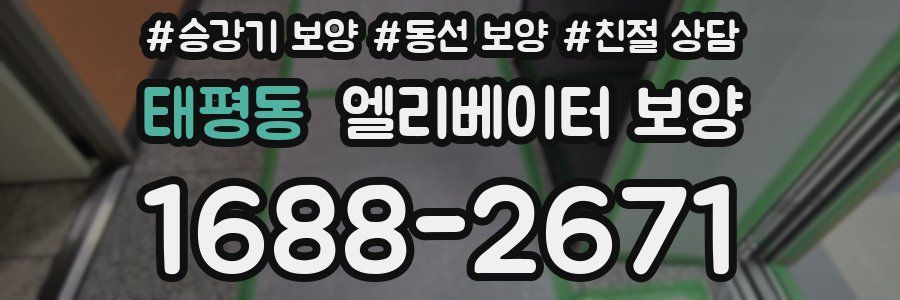 태평동 엘리베이터 보양