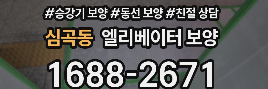 심곡동 엘리베이터 보양