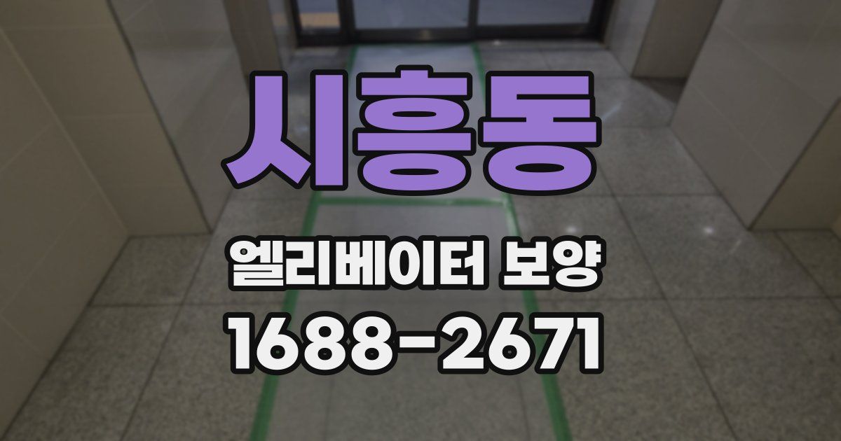 시흥동 엘리베이터 보양