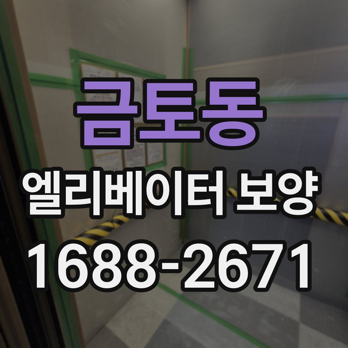 금토동 엘리베이터 보양
