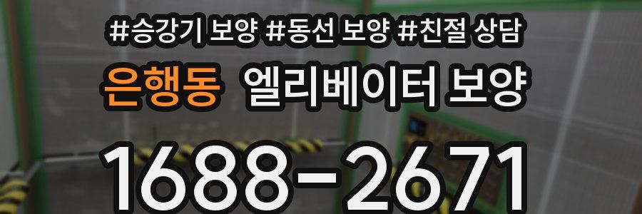 은행동 엘리베이터 보양