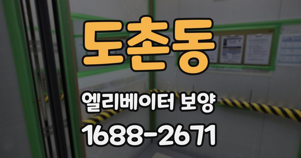 도촌동 엘리베이터 보양