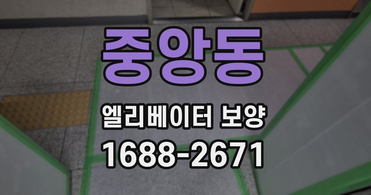중앙동 엘리베이터 보양