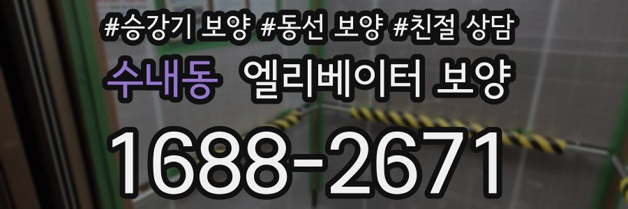 수내동 엘리베이터 보양