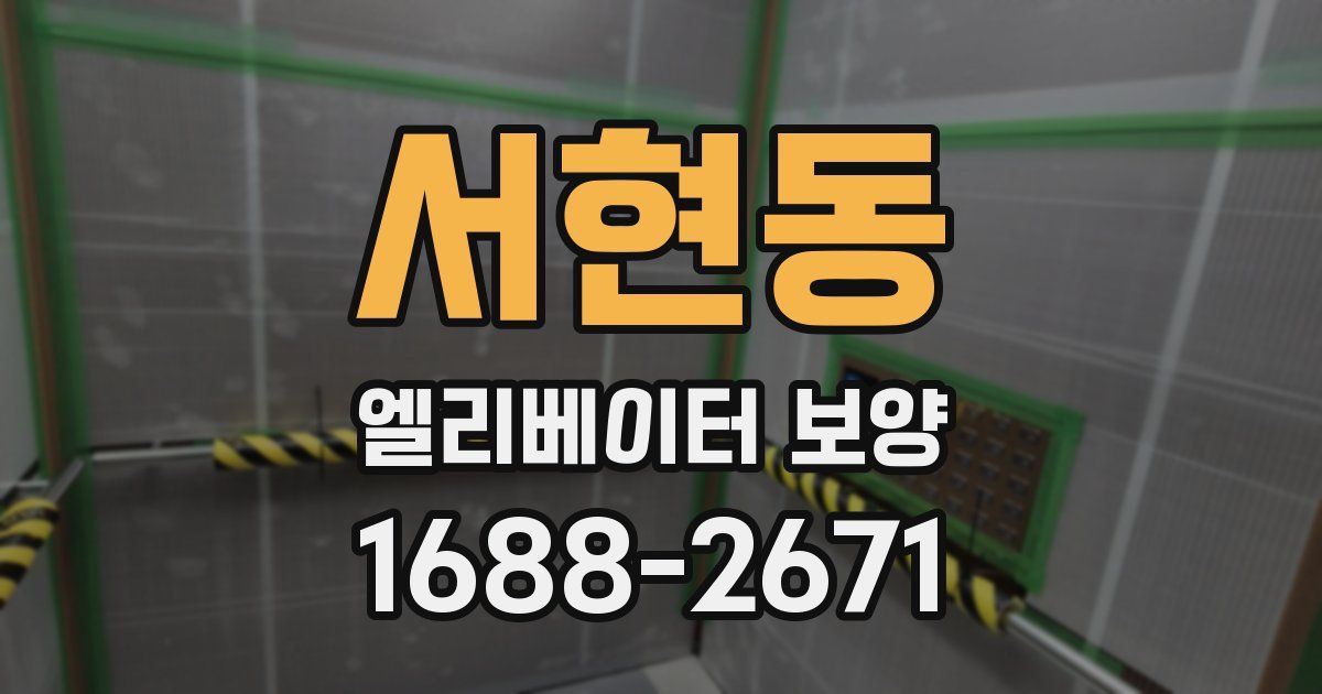서현동 엘리베이터 보양