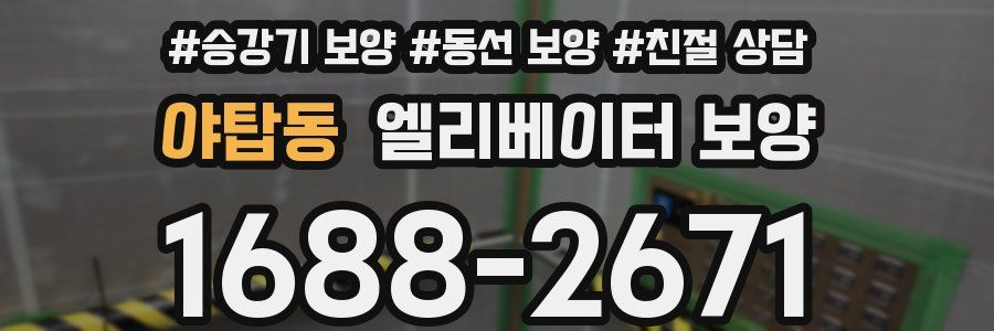 야탑동 엘리베이터 보양