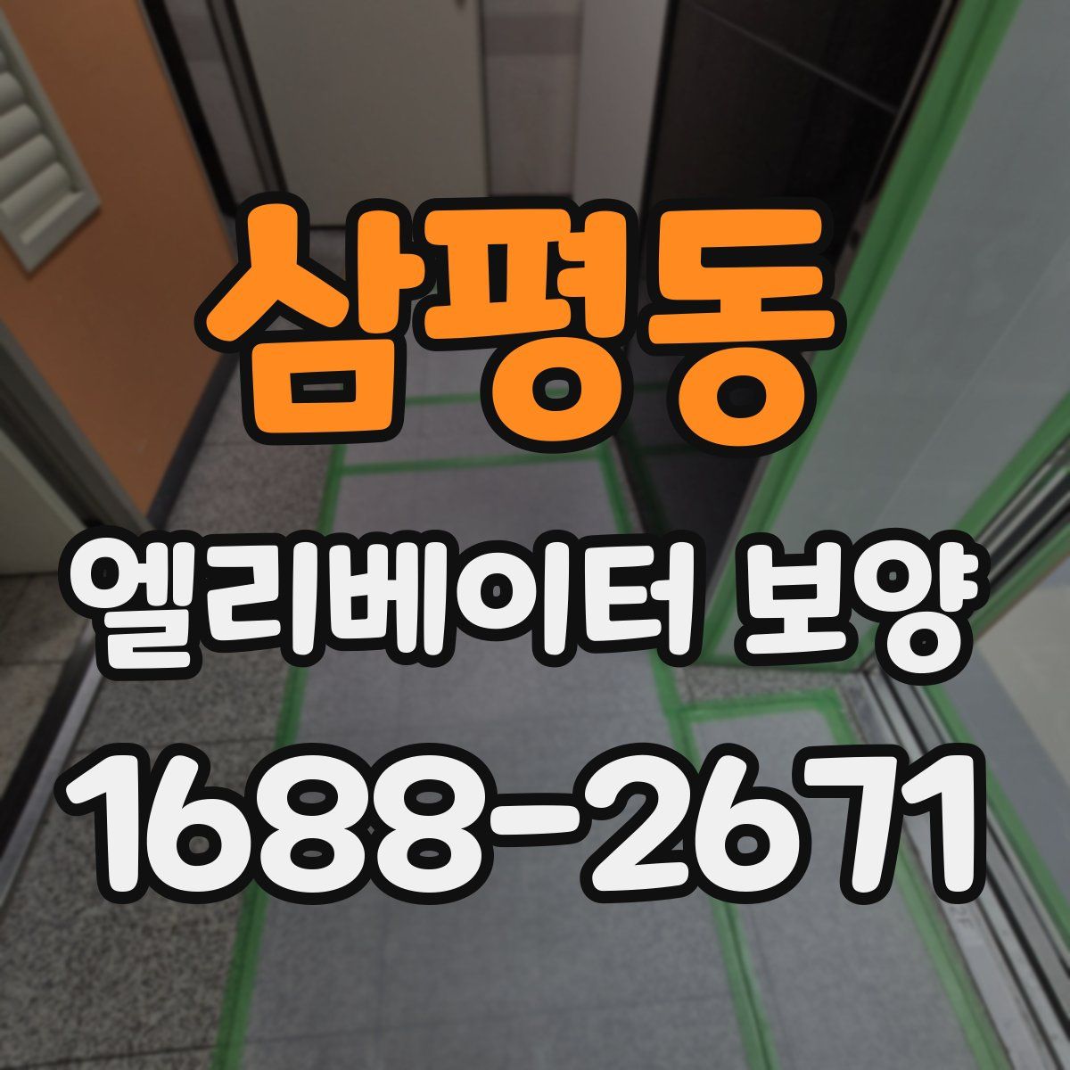 삼평동 엘리베이터 보양