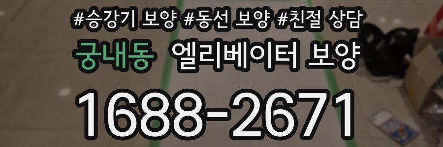 궁내동 엘리베이터 보양
