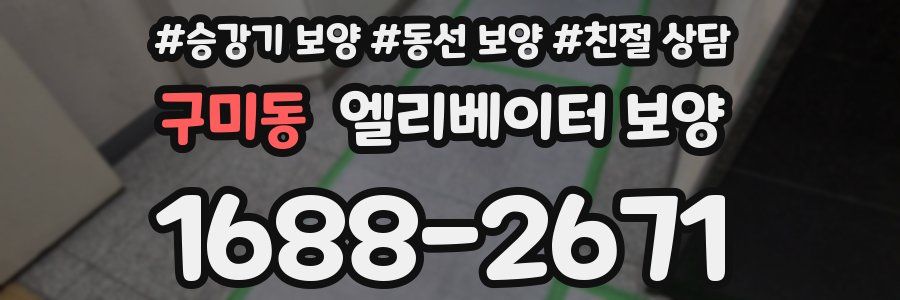 구미동 엘리베이터 보양