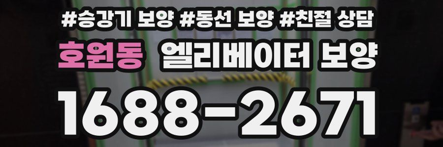 호원동 엘리베이터 보양