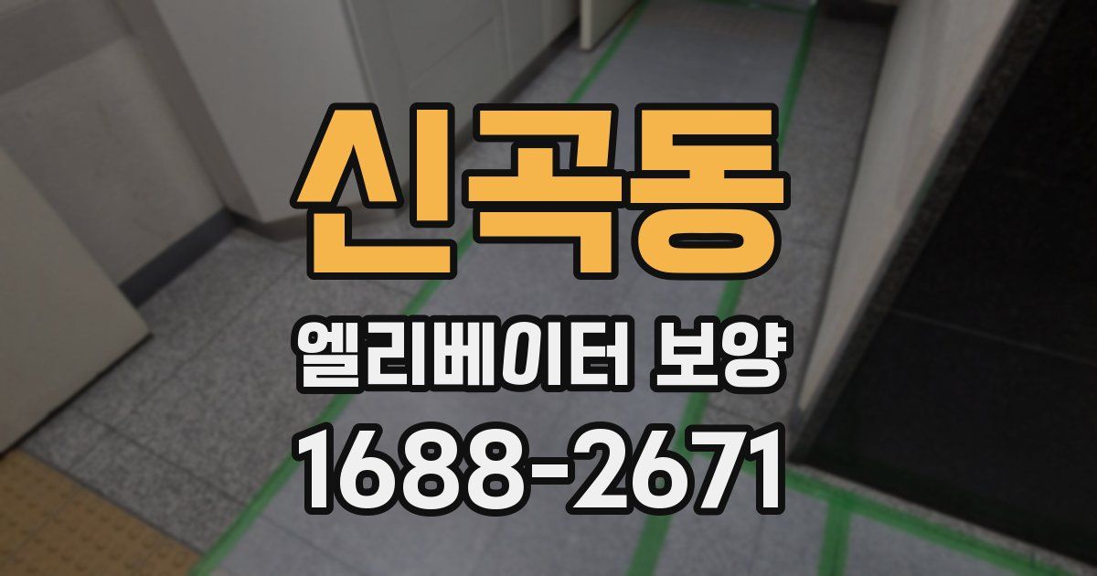 신곡동 엘리베이터 보양
