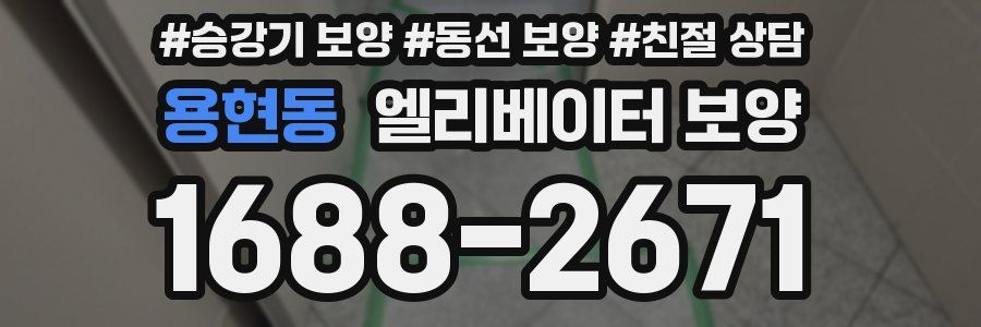 용현동 엘리베이터 보양