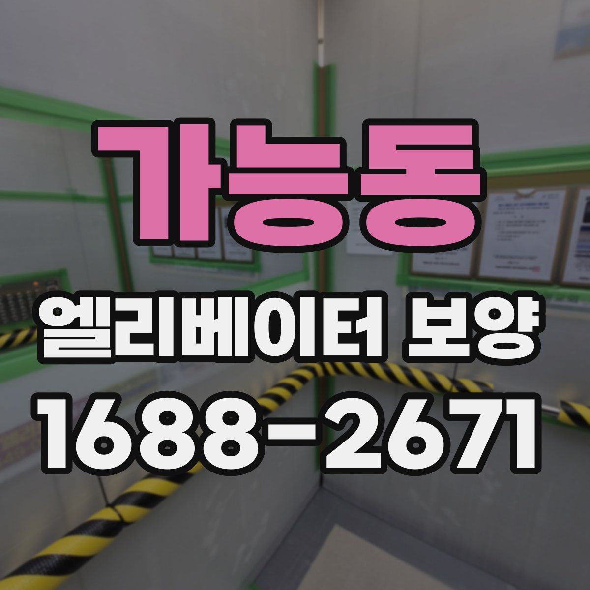 가능동 엘리베이터 보양