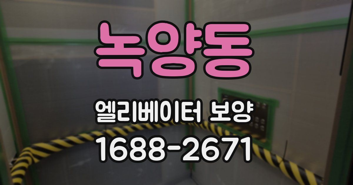 녹양동 엘리베이터 보양